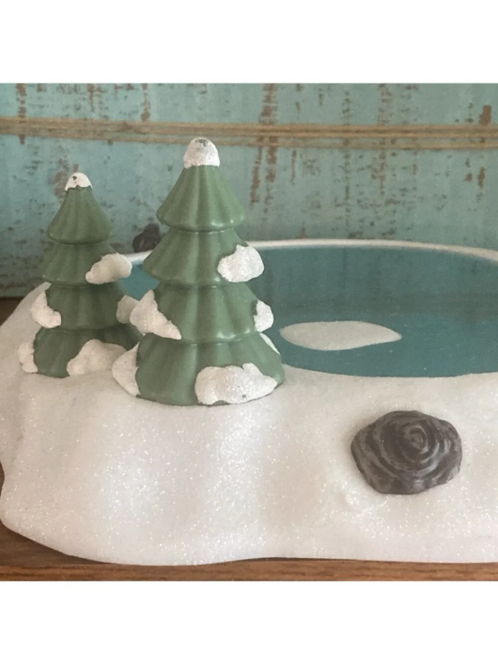 Target Bullseye Christmas Village Type 2023 Snowy Frozen Lake Ice Skating